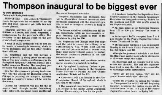 Thompson inaugural to be biggest ever